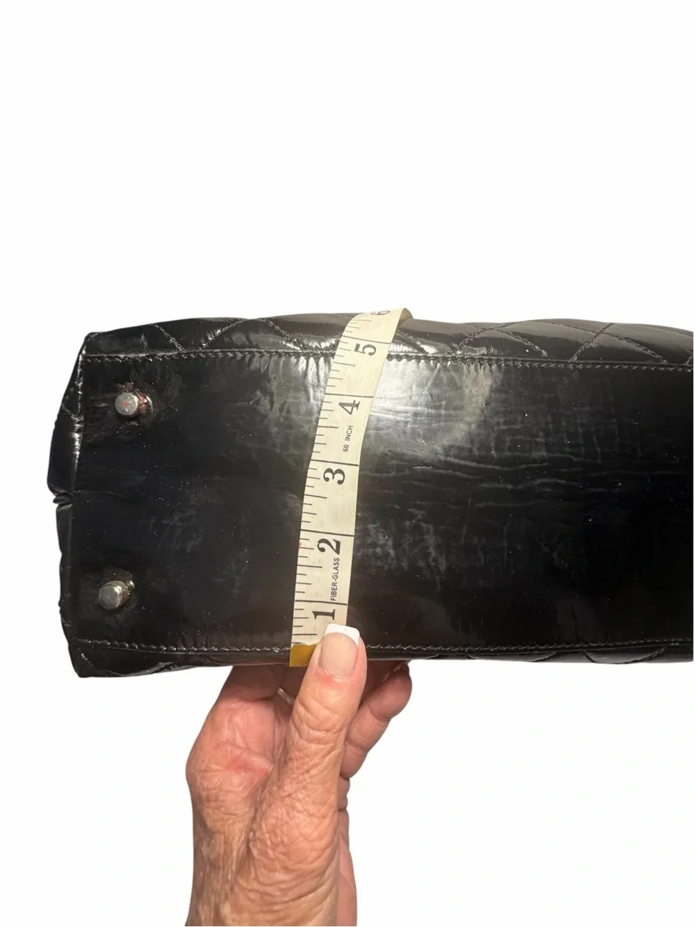 Kate Spade Black Quilted Patent Leather Tote
